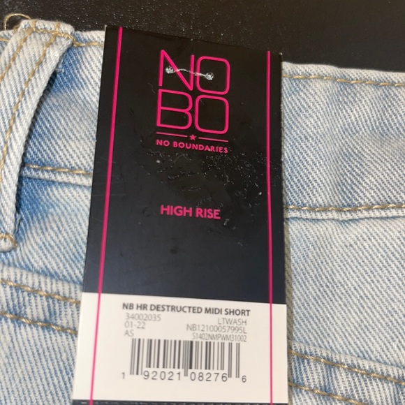 No Boundaries juniors midi denim short Sz 3 - Picture 3 of 4